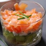 Verrine avocat-saumon